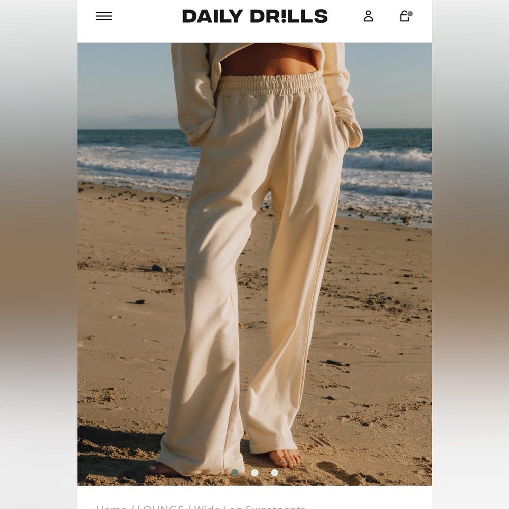 NWT DAILY DRILLS WIDE LEG SWEATPANTS